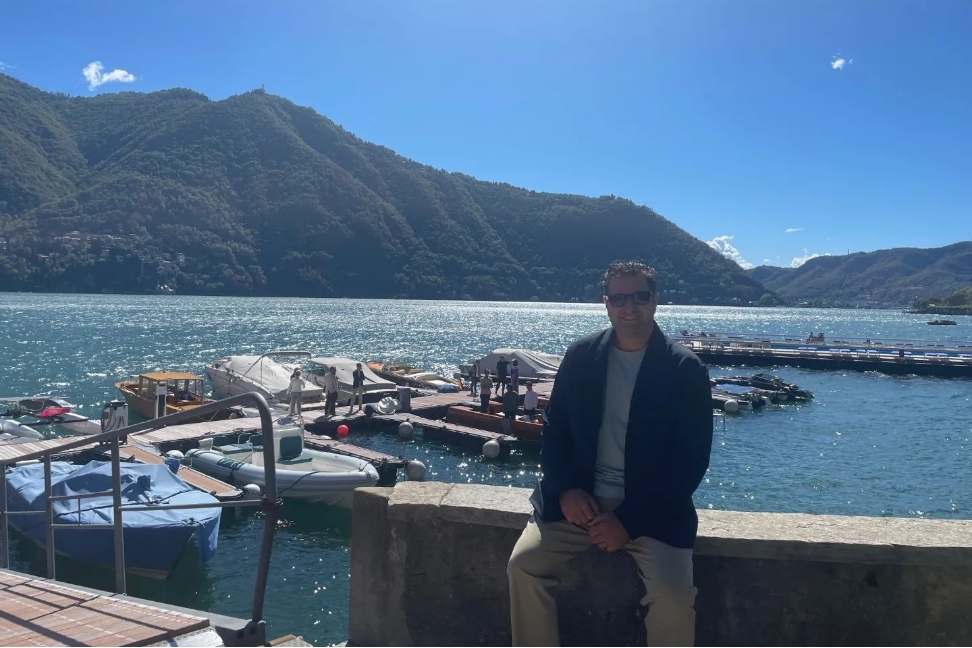 Jerry with Lake view
